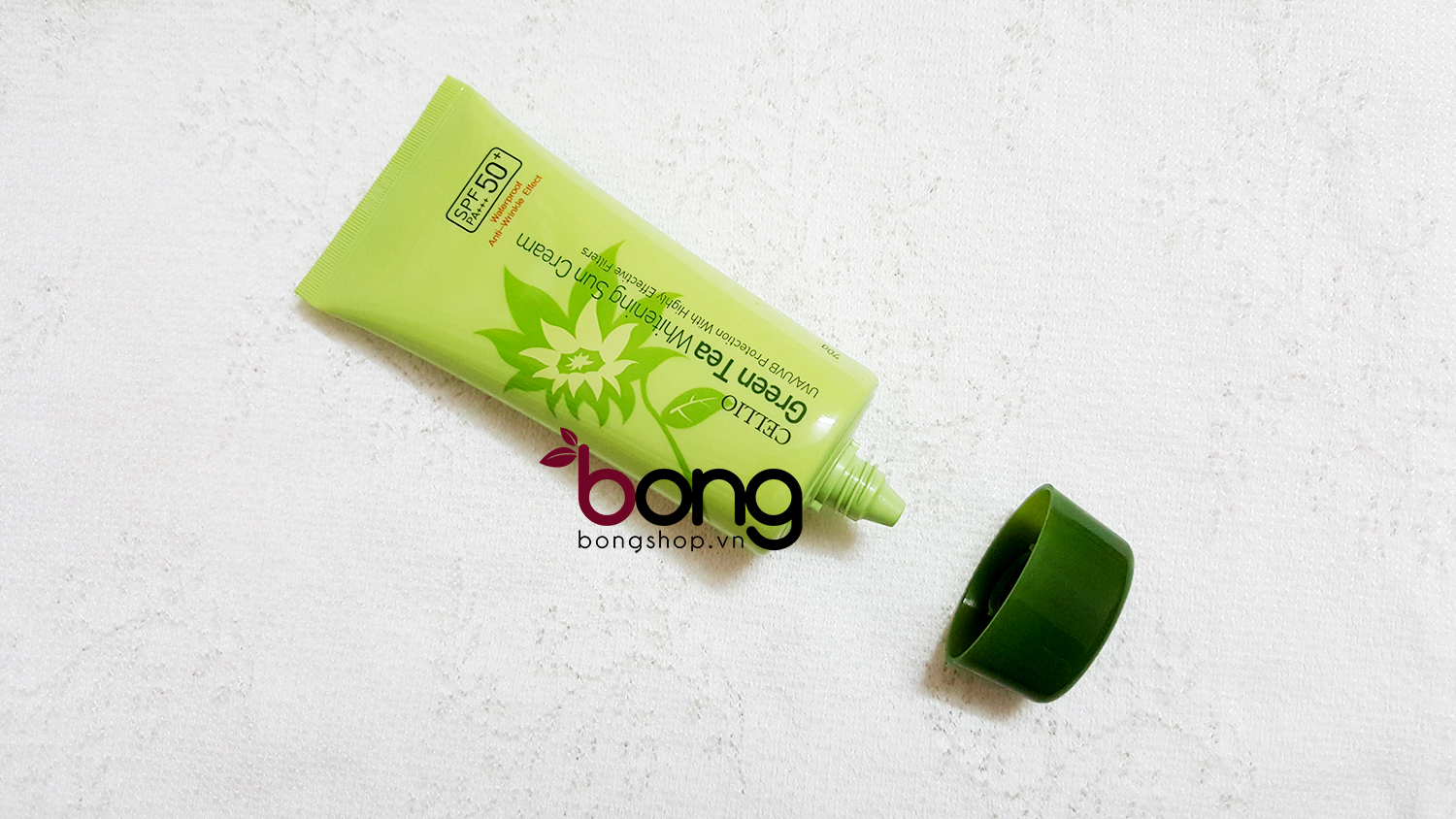 Kem chống nắng Cellio Green Tea Whitening Sun Cream